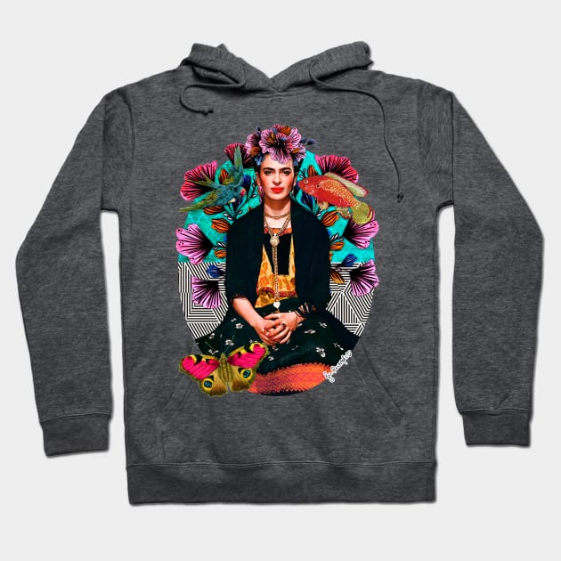 Frida´s secret smile Hoodie by jurumple